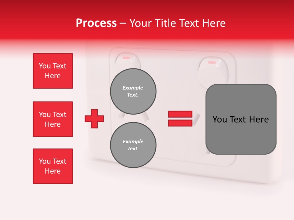 An Australian Power Outlet On A White Background. PowerPoint Template