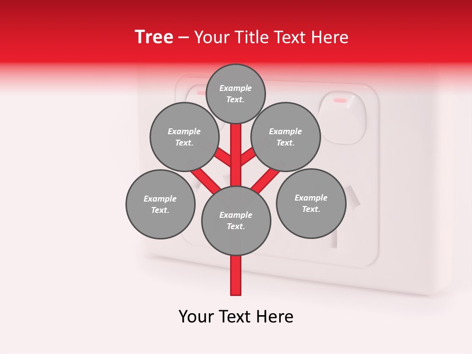 An Australian Power Outlet On A White Background. PowerPoint Template