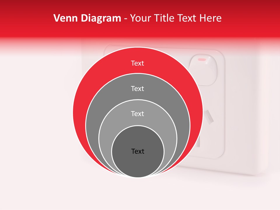 An Australian Power Outlet On A White Background. PowerPoint Template