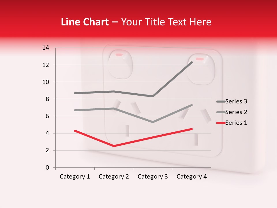 An Australian Power Outlet On A White Background. PowerPoint Template