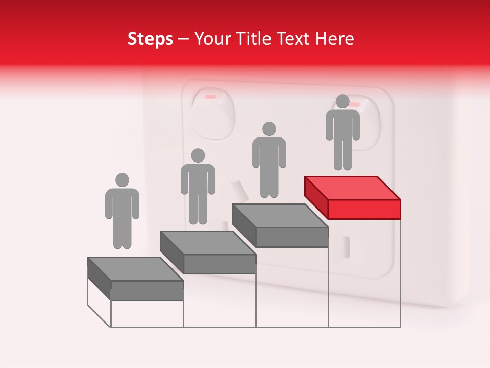An Australian Power Outlet On A White Background. PowerPoint Template