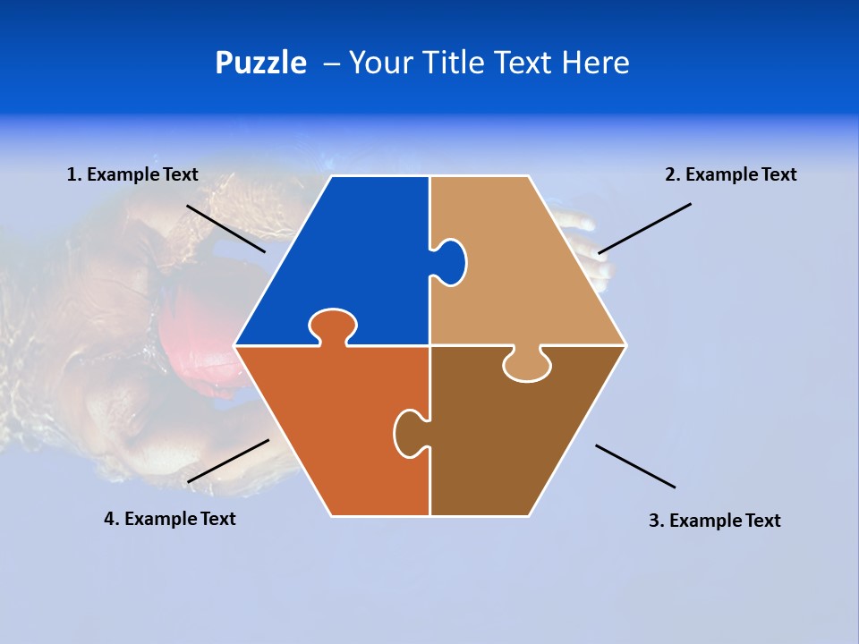 Healthy Lifestyle: This Swimmer Is Winning The Contest PowerPoint Template