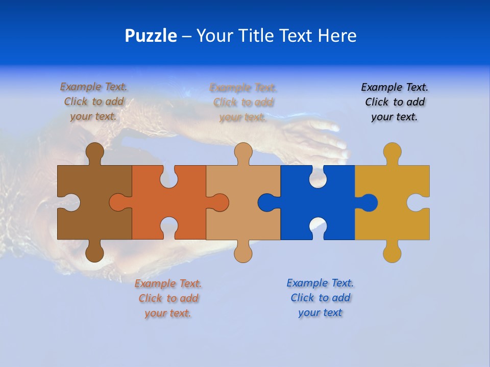 Healthy Lifestyle: This Swimmer Is Winning The Contest PowerPoint Template