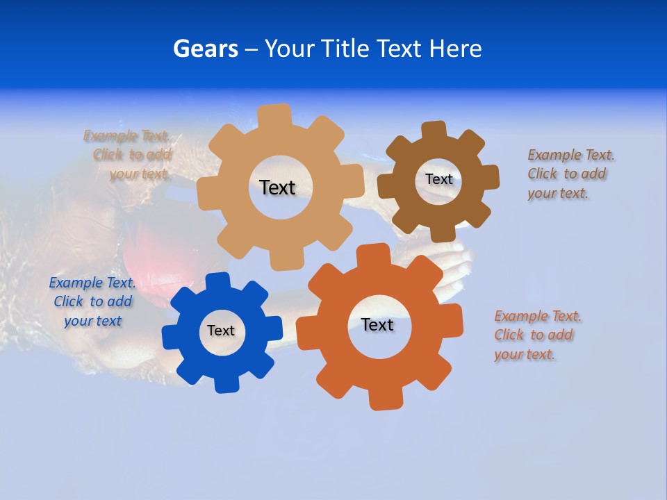 Healthy Lifestyle: This Swimmer Is Winning The Contest PowerPoint Template