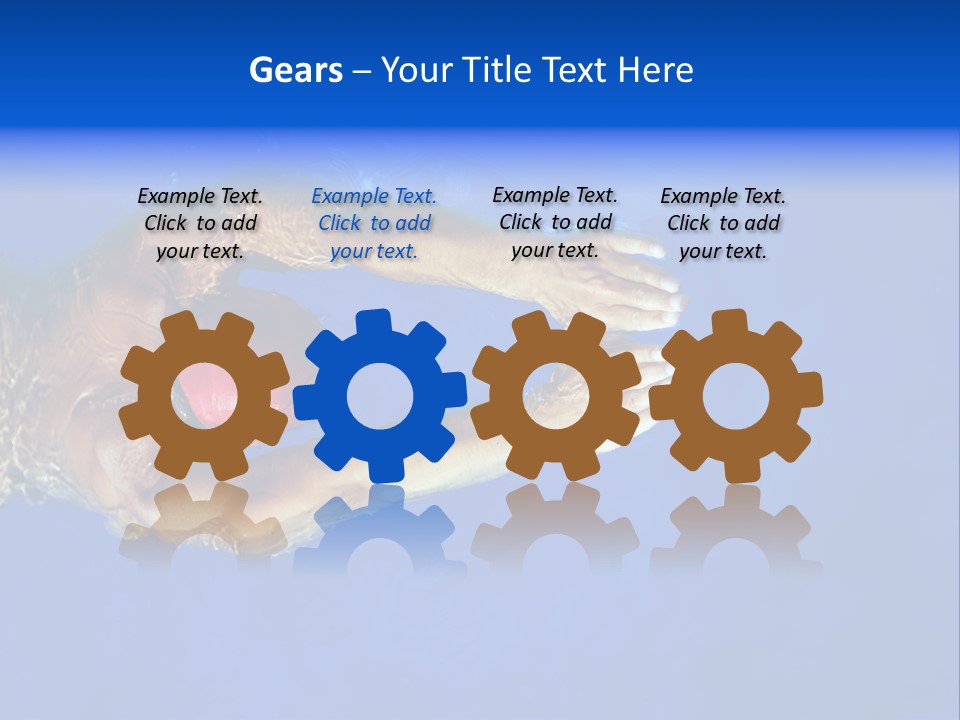 Healthy Lifestyle: This Swimmer Is Winning The Contest PowerPoint Template