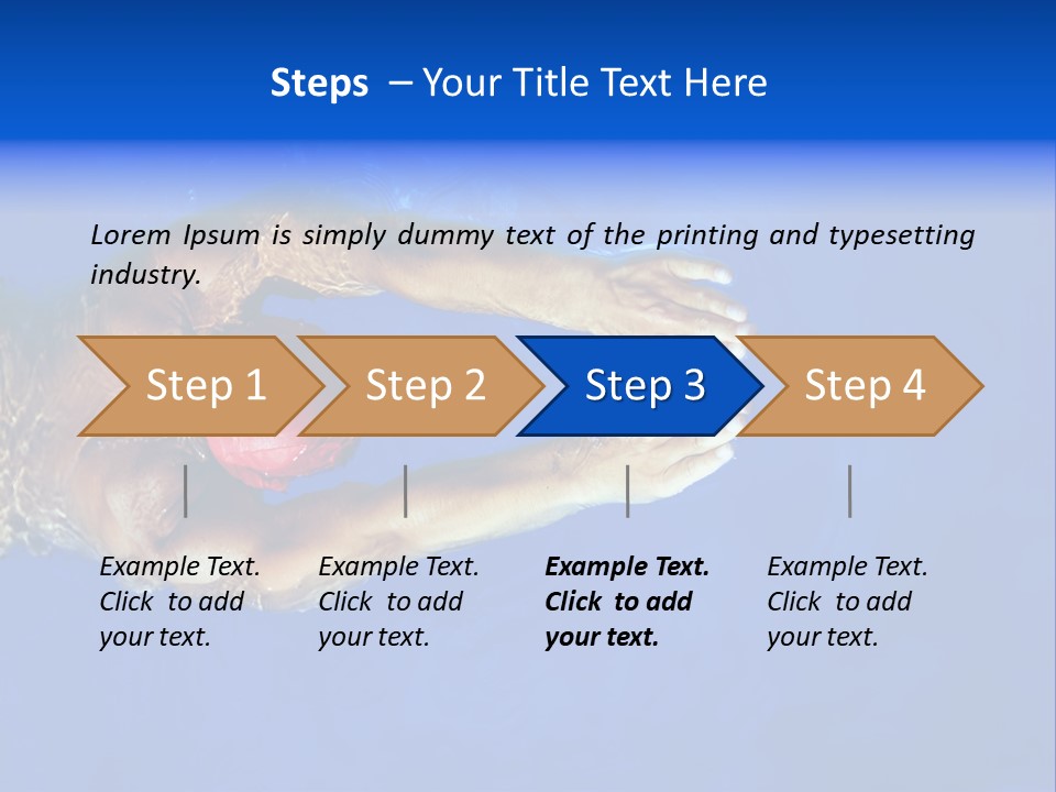 Healthy Lifestyle: This Swimmer Is Winning The Contest PowerPoint Template