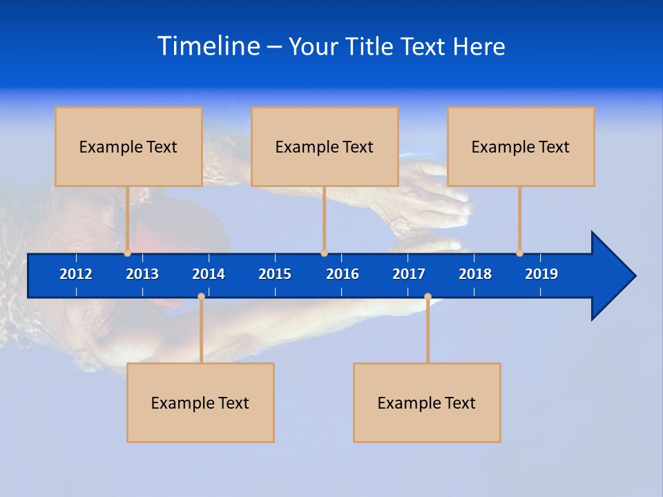 Healthy Lifestyle: This Swimmer Is Winning The Contest PowerPoint Template