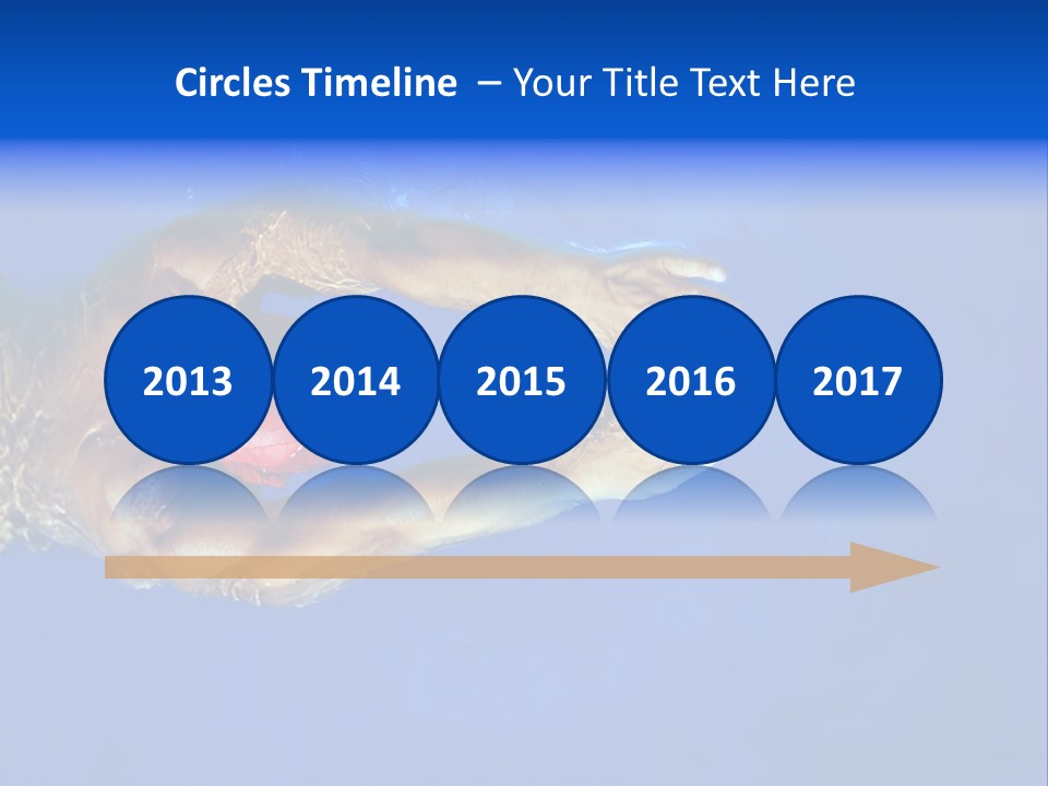 Healthy Lifestyle: This Swimmer Is Winning The Contest PowerPoint Template