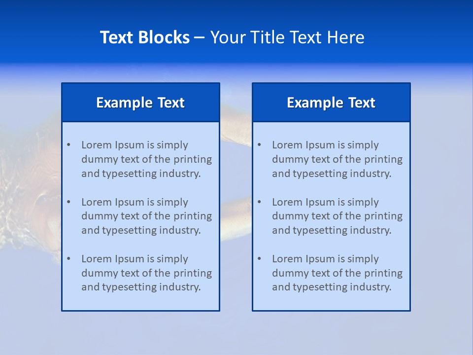 Healthy Lifestyle: This Swimmer Is Winning The Contest PowerPoint Template