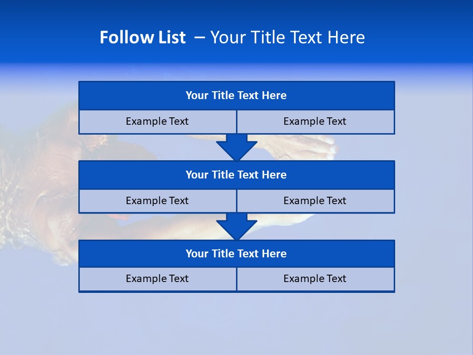 Healthy Lifestyle: This Swimmer Is Winning The Contest PowerPoint Template