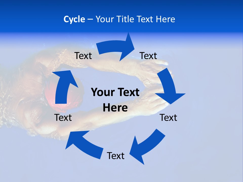 Healthy Lifestyle: This Swimmer Is Winning The Contest PowerPoint Template