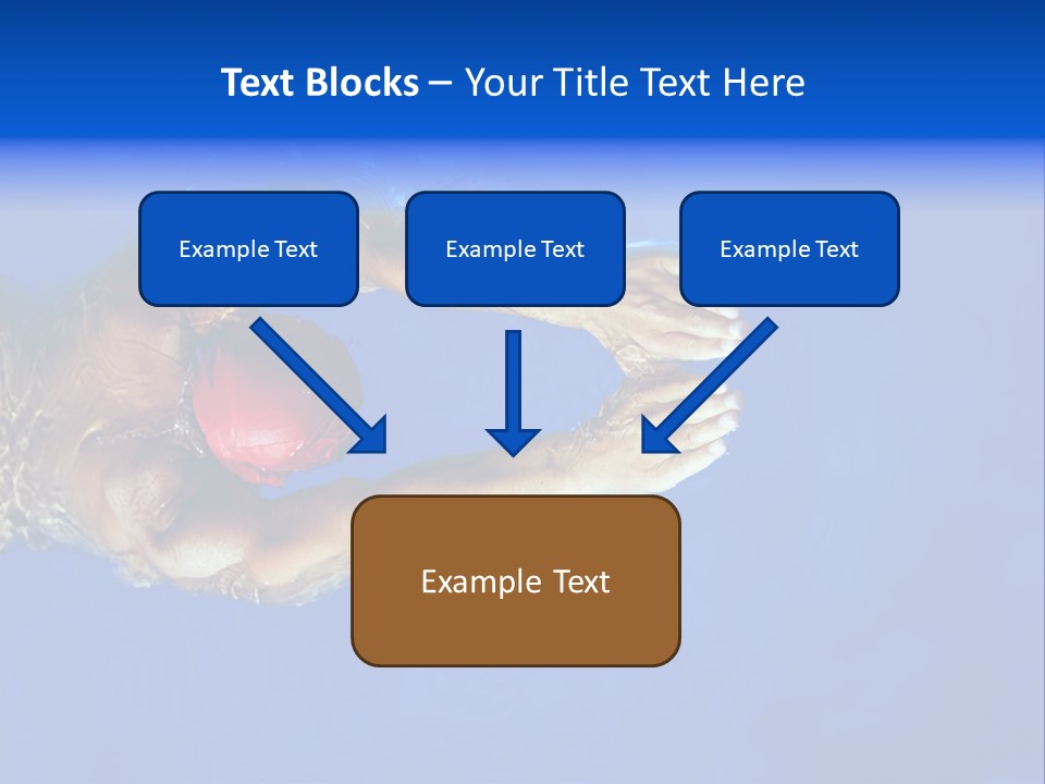 Healthy Lifestyle: This Swimmer Is Winning The Contest PowerPoint Template