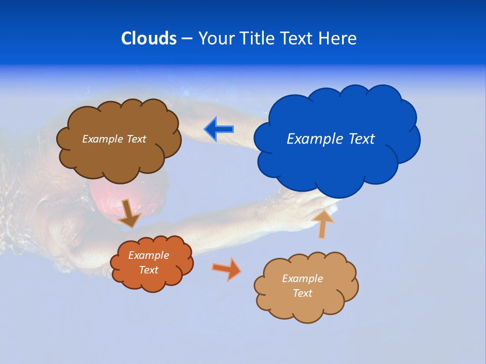Healthy Lifestyle: This Swimmer Is Winning The Contest PowerPoint Template