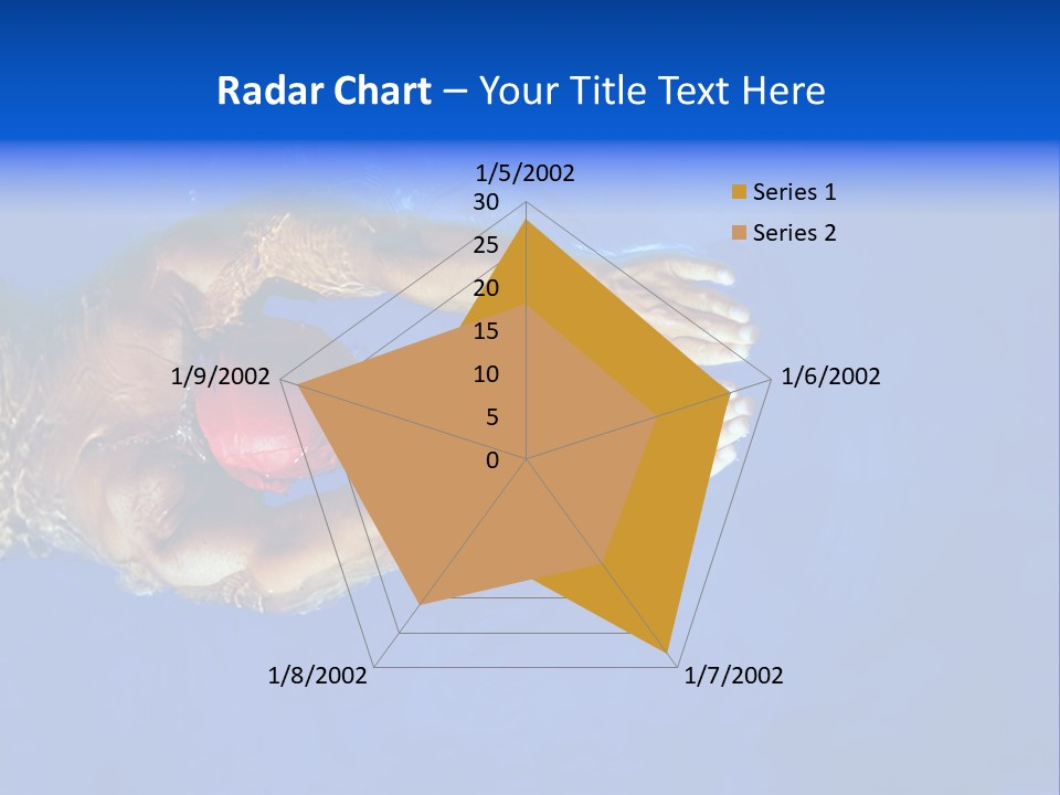 Healthy Lifestyle: This Swimmer Is Winning The Contest PowerPoint Template