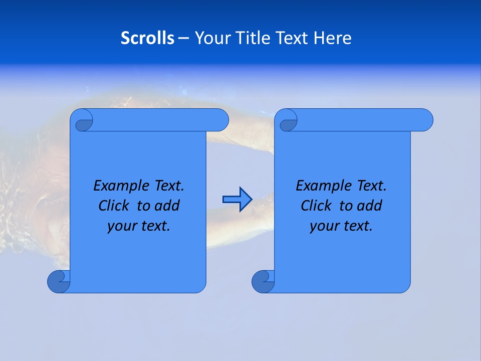 Healthy Lifestyle: This Swimmer Is Winning The Contest PowerPoint Template