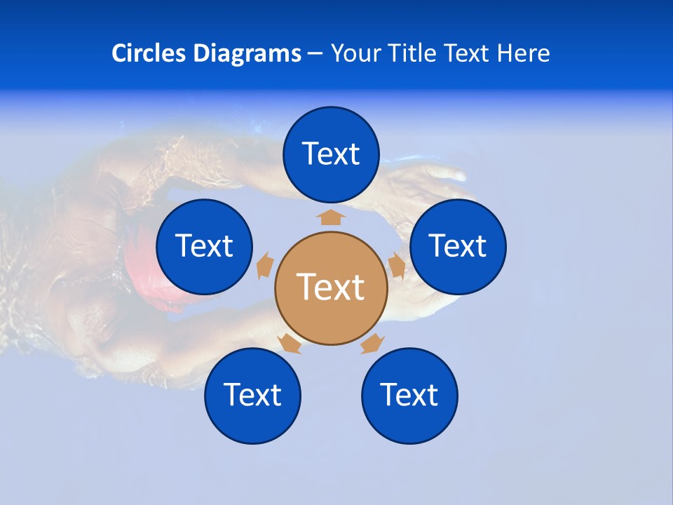 Healthy Lifestyle: This Swimmer Is Winning The Contest PowerPoint Template