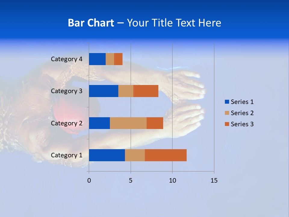Healthy Lifestyle: This Swimmer Is Winning The Contest PowerPoint Template