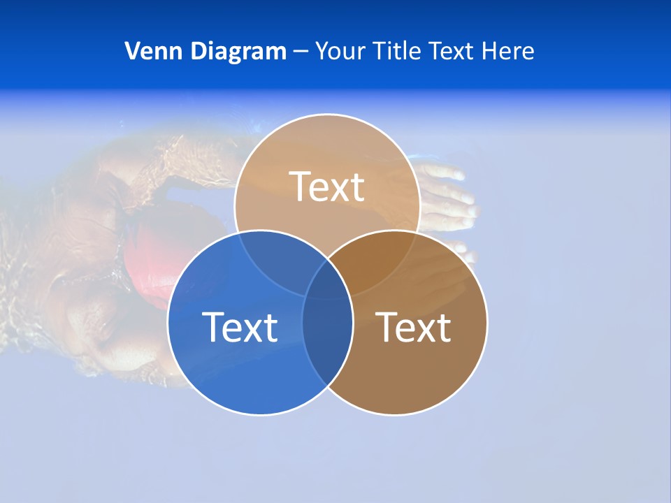 Healthy Lifestyle: This Swimmer Is Winning The Contest PowerPoint Template