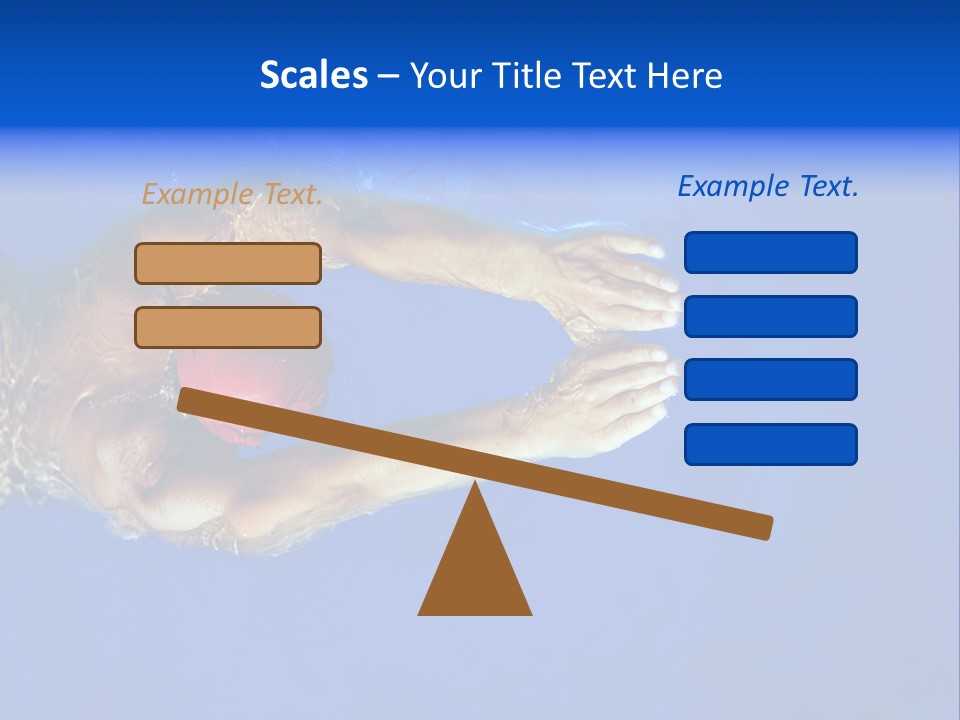 Healthy Lifestyle: This Swimmer Is Winning The Contest PowerPoint Template