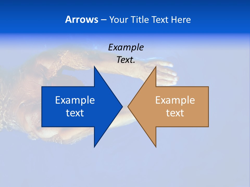 Healthy Lifestyle: This Swimmer Is Winning The Contest PowerPoint Template