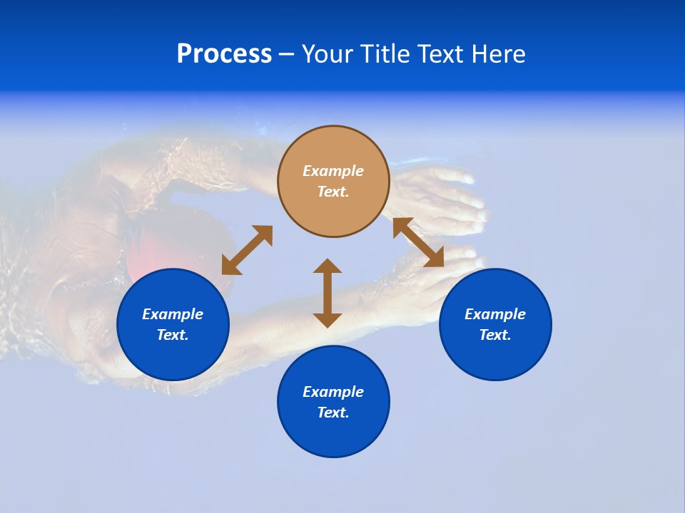 Healthy Lifestyle: This Swimmer Is Winning The Contest PowerPoint Template