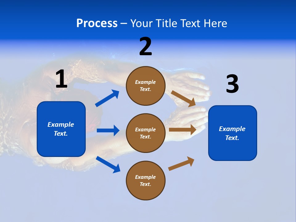 Healthy Lifestyle: This Swimmer Is Winning The Contest PowerPoint Template