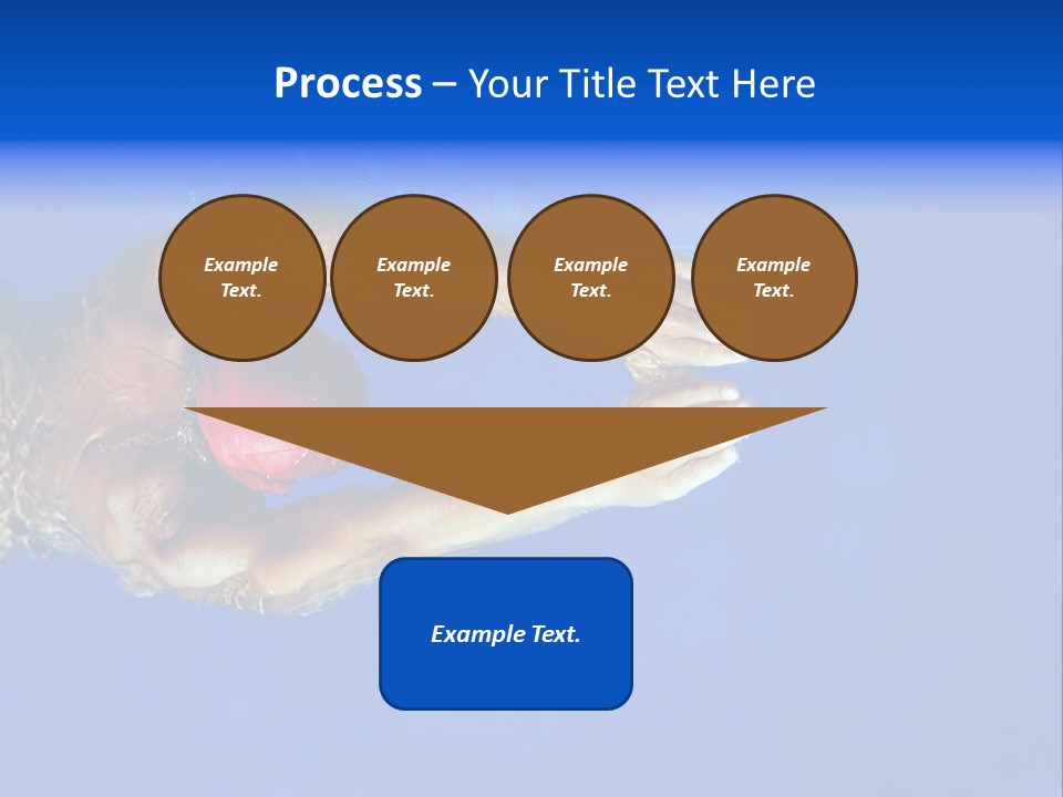 Healthy Lifestyle: This Swimmer Is Winning The Contest PowerPoint Template