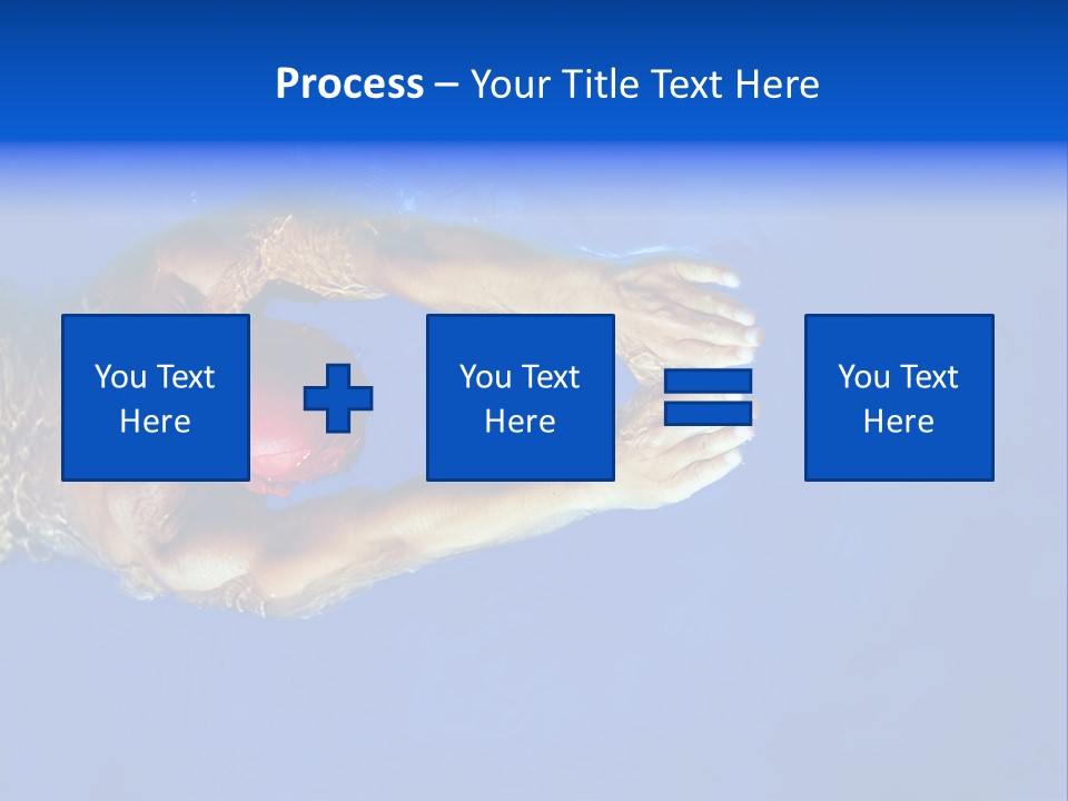 Healthy Lifestyle: This Swimmer Is Winning The Contest PowerPoint Template