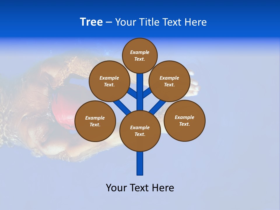 Healthy Lifestyle: This Swimmer Is Winning The Contest PowerPoint Template