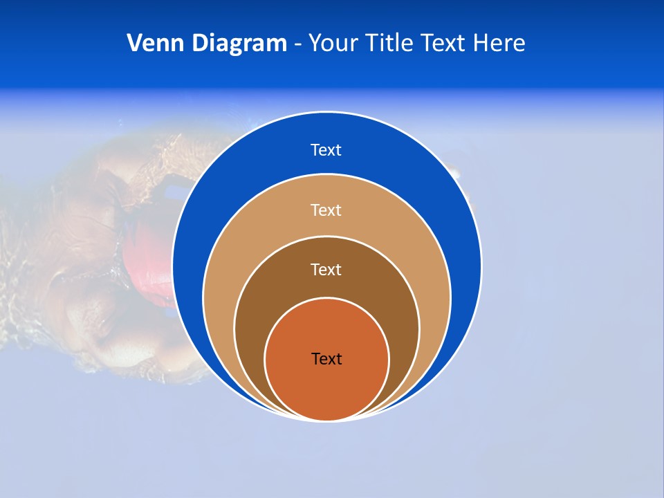 Healthy Lifestyle: This Swimmer Is Winning The Contest PowerPoint Template