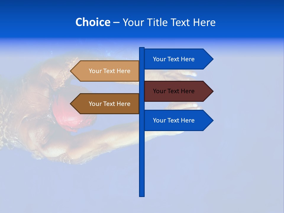 Healthy Lifestyle: This Swimmer Is Winning The Contest PowerPoint Template