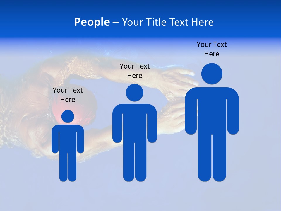 Healthy Lifestyle: This Swimmer Is Winning The Contest PowerPoint Template