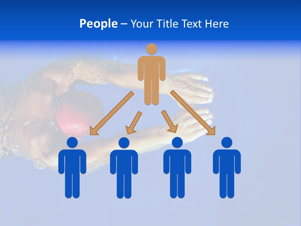 Healthy Lifestyle: This Swimmer Is Winning The Contest PowerPoint Template