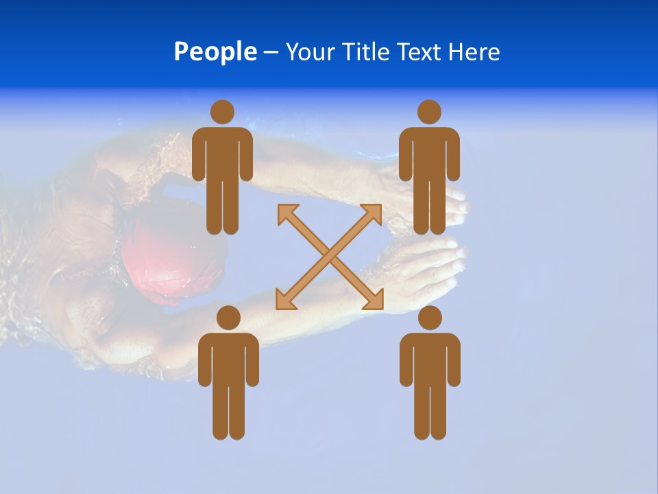 Healthy Lifestyle: This Swimmer Is Winning The Contest PowerPoint Template