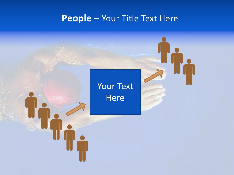 Healthy Lifestyle: This Swimmer Is Winning The Contest PowerPoint Template