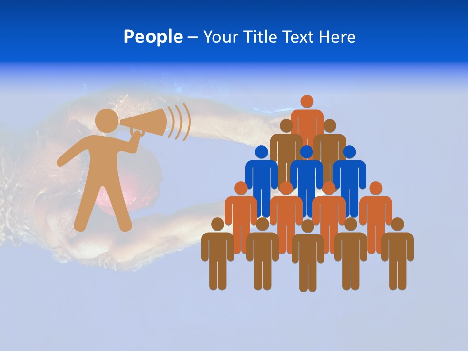 Healthy Lifestyle: This Swimmer Is Winning The Contest PowerPoint Template