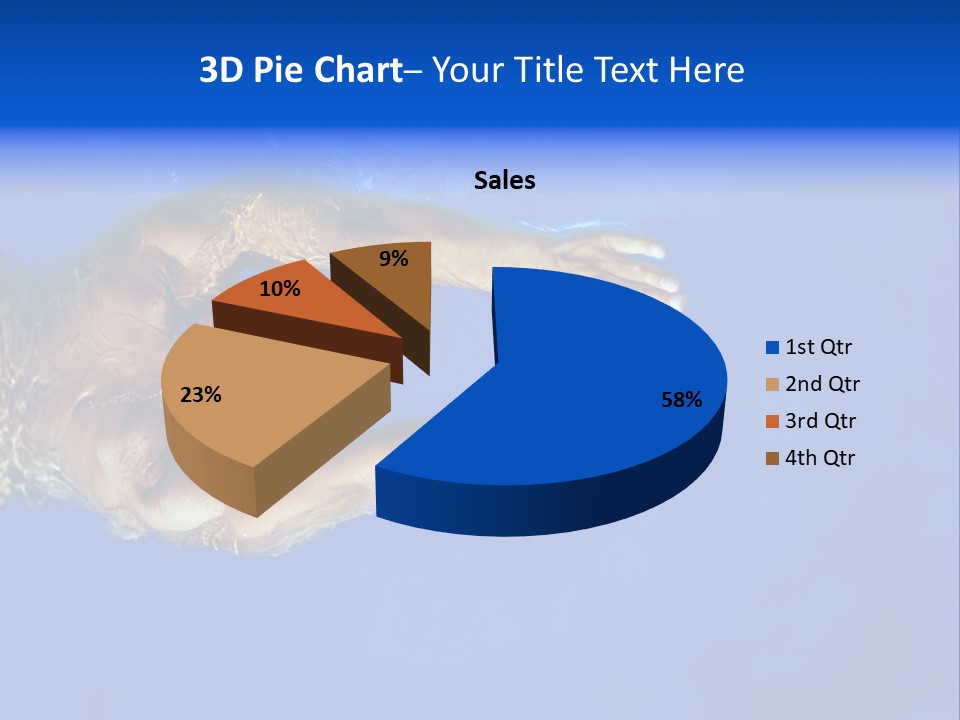 Healthy Lifestyle: This Swimmer Is Winning The Contest PowerPoint Template