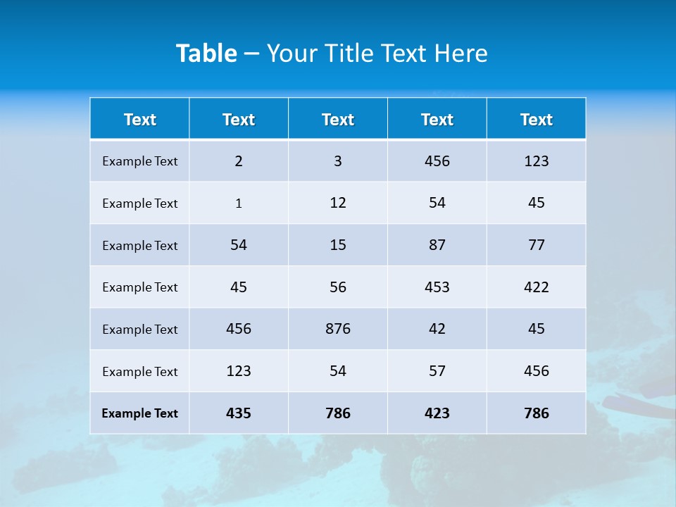 Diver With Camera In Deep. Underwater Photographer PowerPoint Template