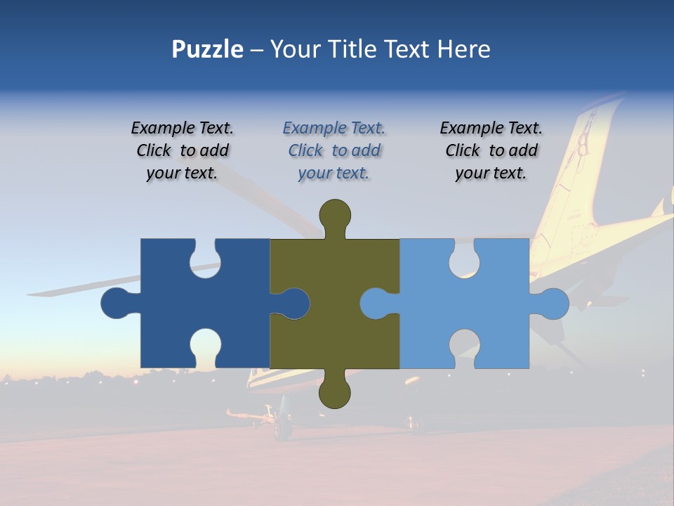 Helicopter Waiting For Takeoff At Sunrise PowerPoint Template