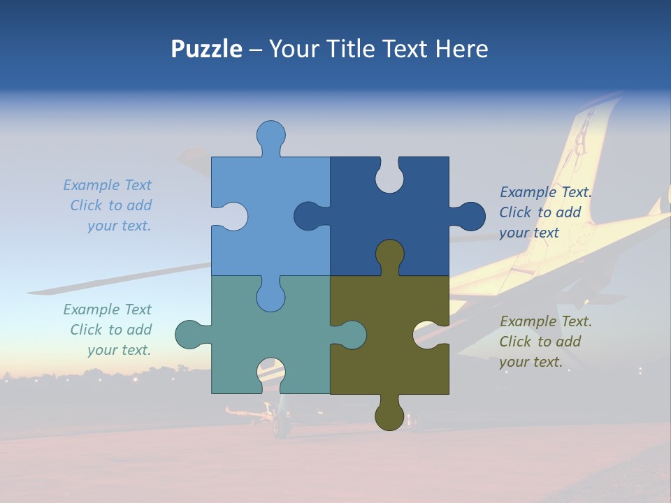 Helicopter Waiting For Takeoff At Sunrise PowerPoint Template
