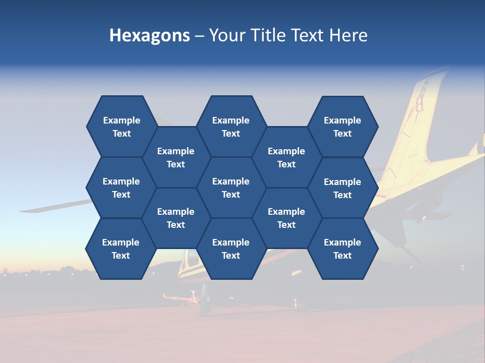 Helicopter Waiting For Takeoff At Sunrise PowerPoint Template