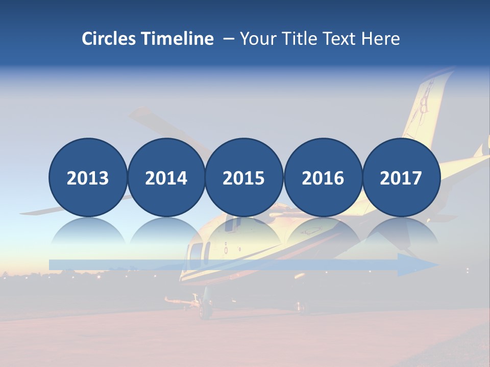 Helicopter Waiting For Takeoff At Sunrise PowerPoint Template