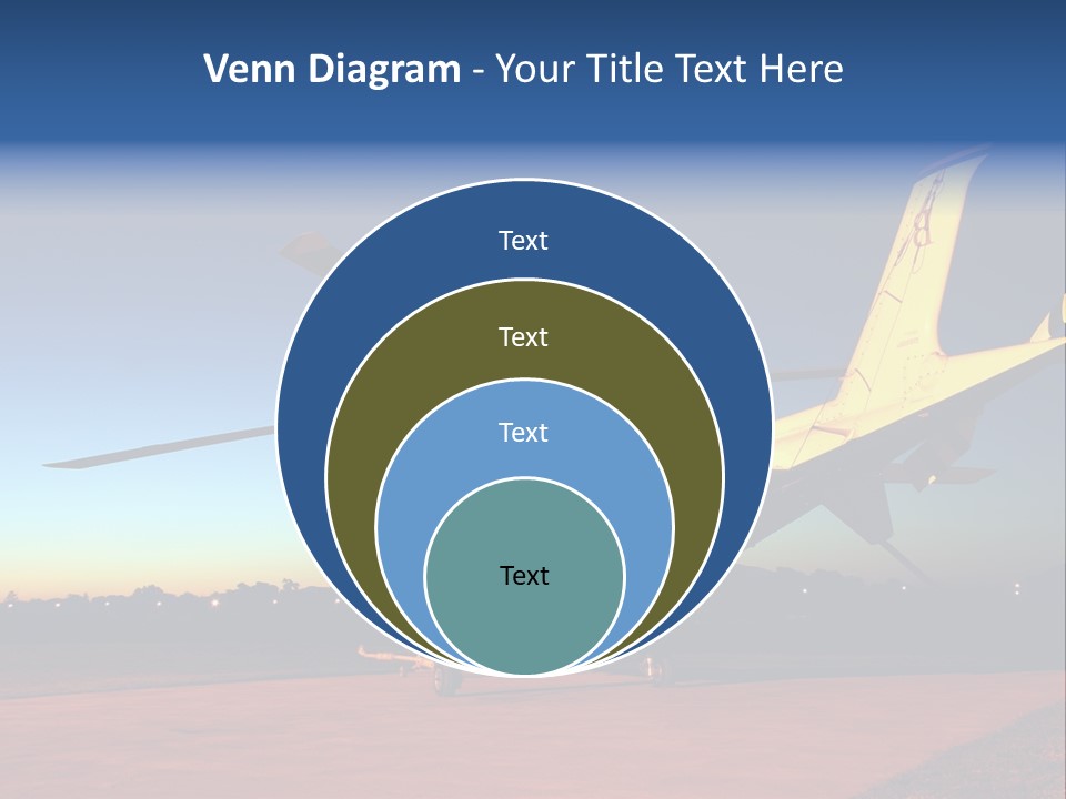 Helicopter Waiting For Takeoff At Sunrise PowerPoint Template