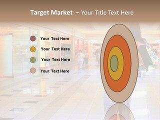 Shopping Young Woman Smiling In The Shopping Mall. PowerPoint Template