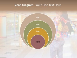 Shopping Young Woman Smiling In The Shopping Mall. PowerPoint Template