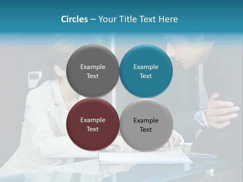 Office Life: Young Salesclerk Talking To A Customer PowerPoint Template
