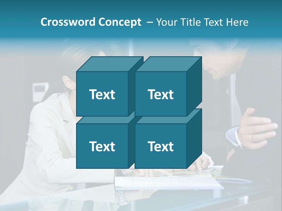Office Life: Young Salesclerk Talking To A Customer PowerPoint Template