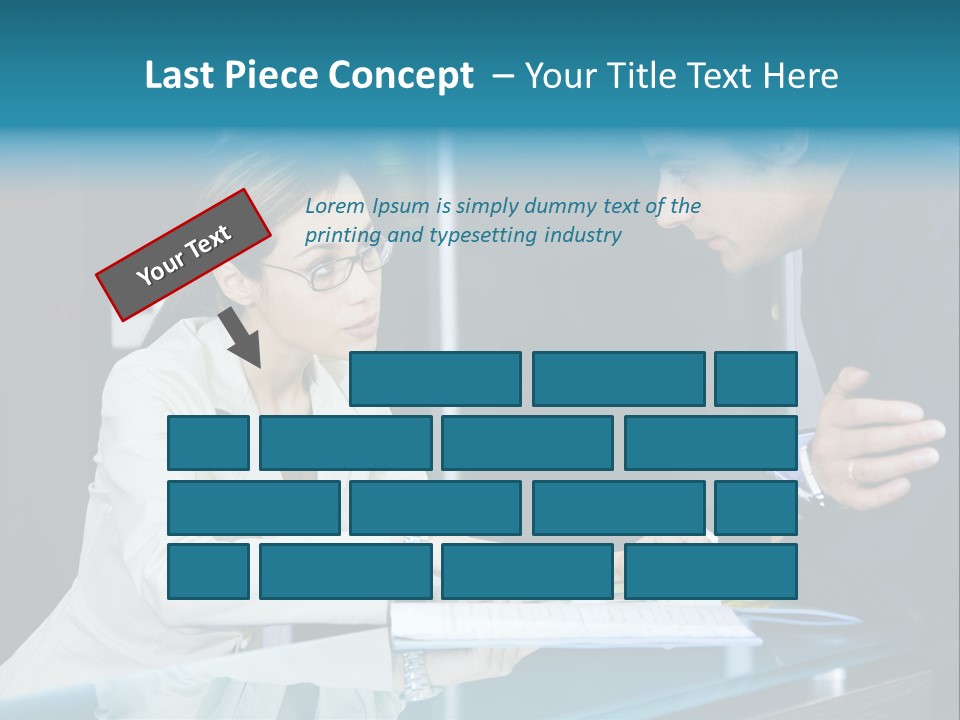 Office Life: Young Salesclerk Talking To A Customer PowerPoint Template