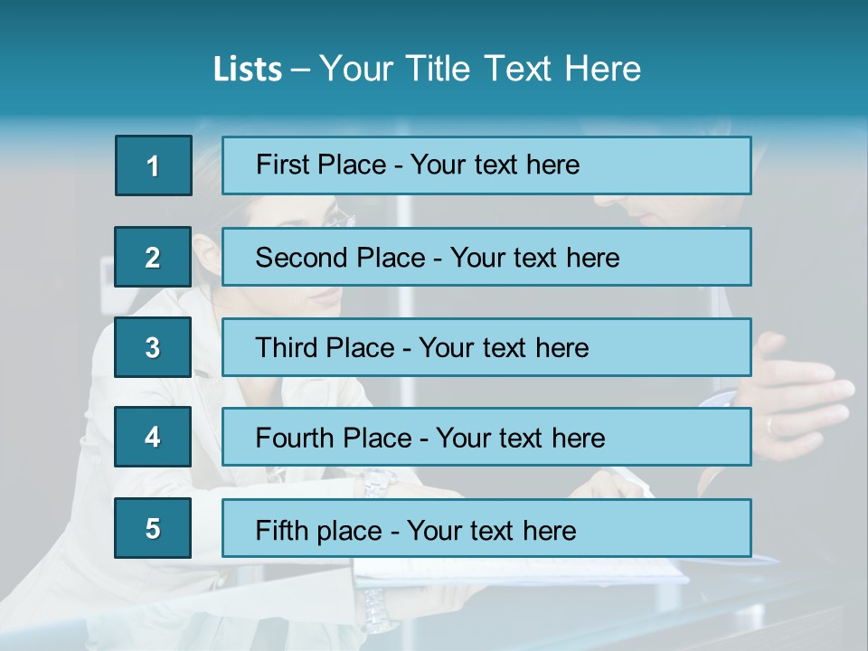 Office Life: Young Salesclerk Talking To A Customer PowerPoint Template