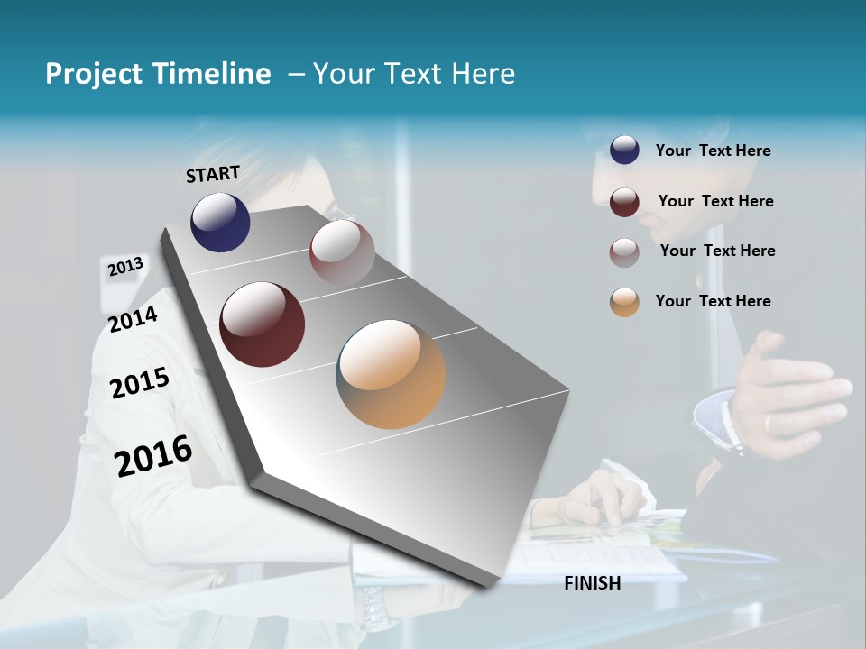Office Life: Young Salesclerk Talking To A Customer PowerPoint Template
